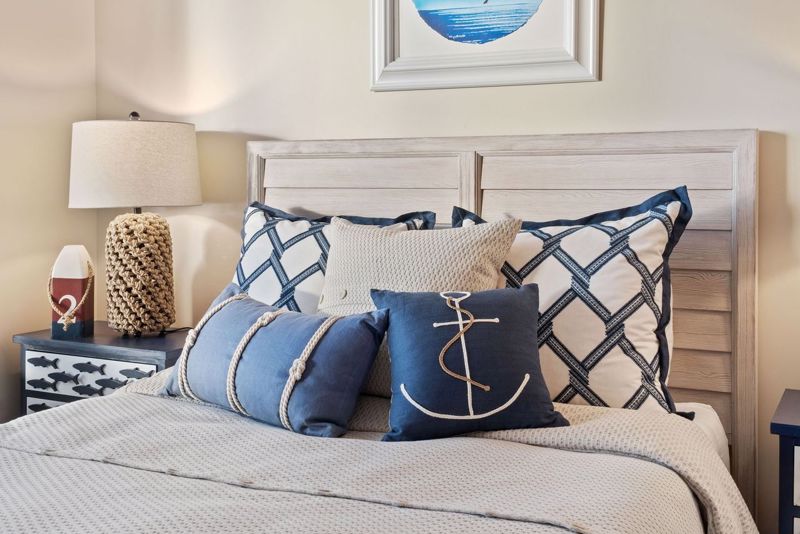Coastal blue interior design